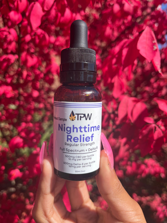 Delta-8 + CBD Nighttime Pain Relief + Sleep Tincture