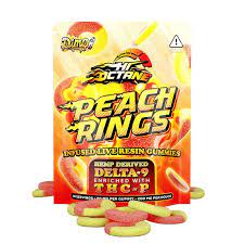 Peach Rings Hi-Octane Gummies: 200mg Delta-9 & THC-P